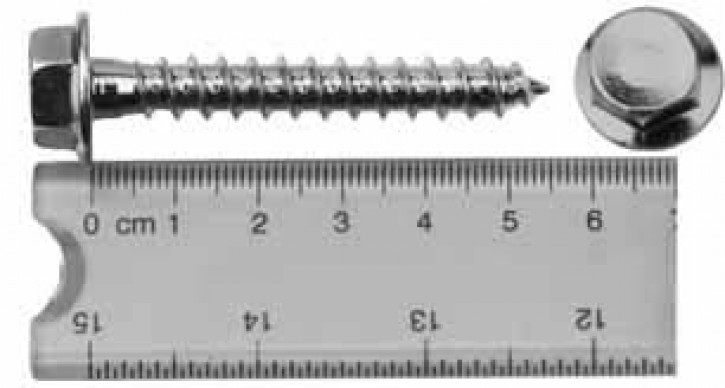 Schraube mit Dübel Sechskant 8 x 50