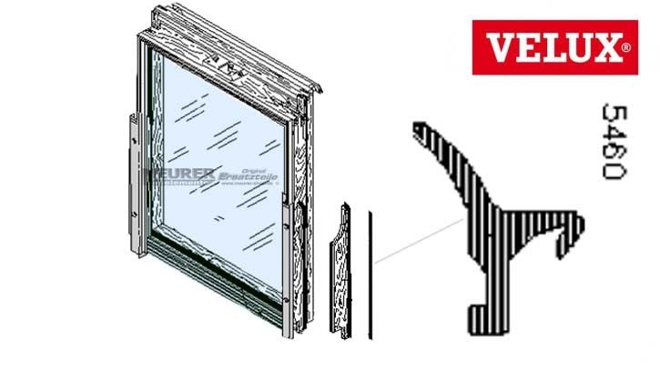 Velux Dichtung 5460 Flügel unten seitlich GGL/GHL/GIL Holz Dachfenster