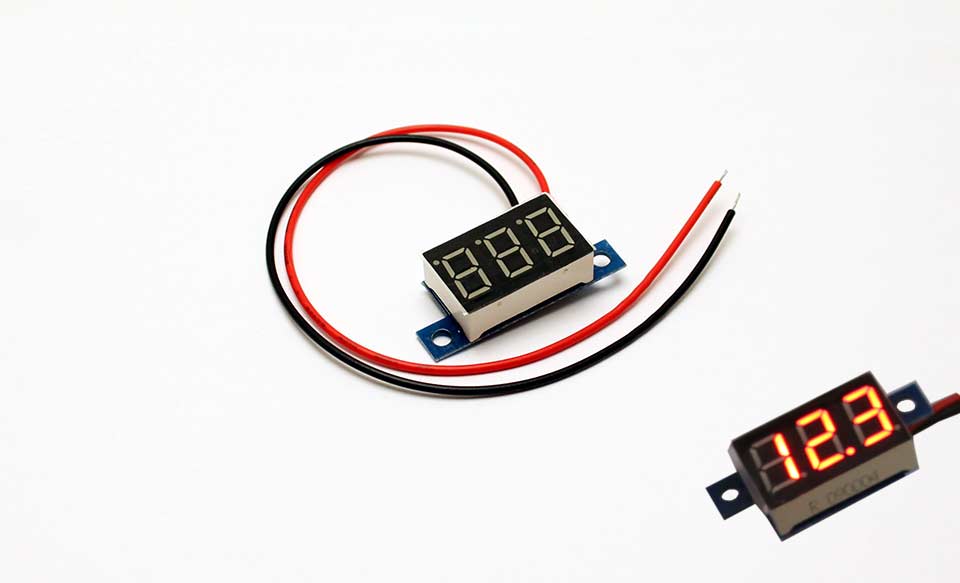 Mini Digital Voltmeter 3-Draht - 0,28 Zoll Spannungstester Digital Pa, 8,90  €