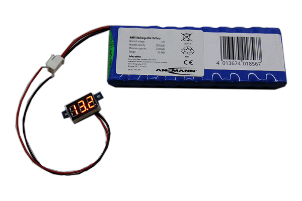 Mini Digital Voltmeter LED 3,3 - 30 Volt Akku Spannung Messen-F005D02