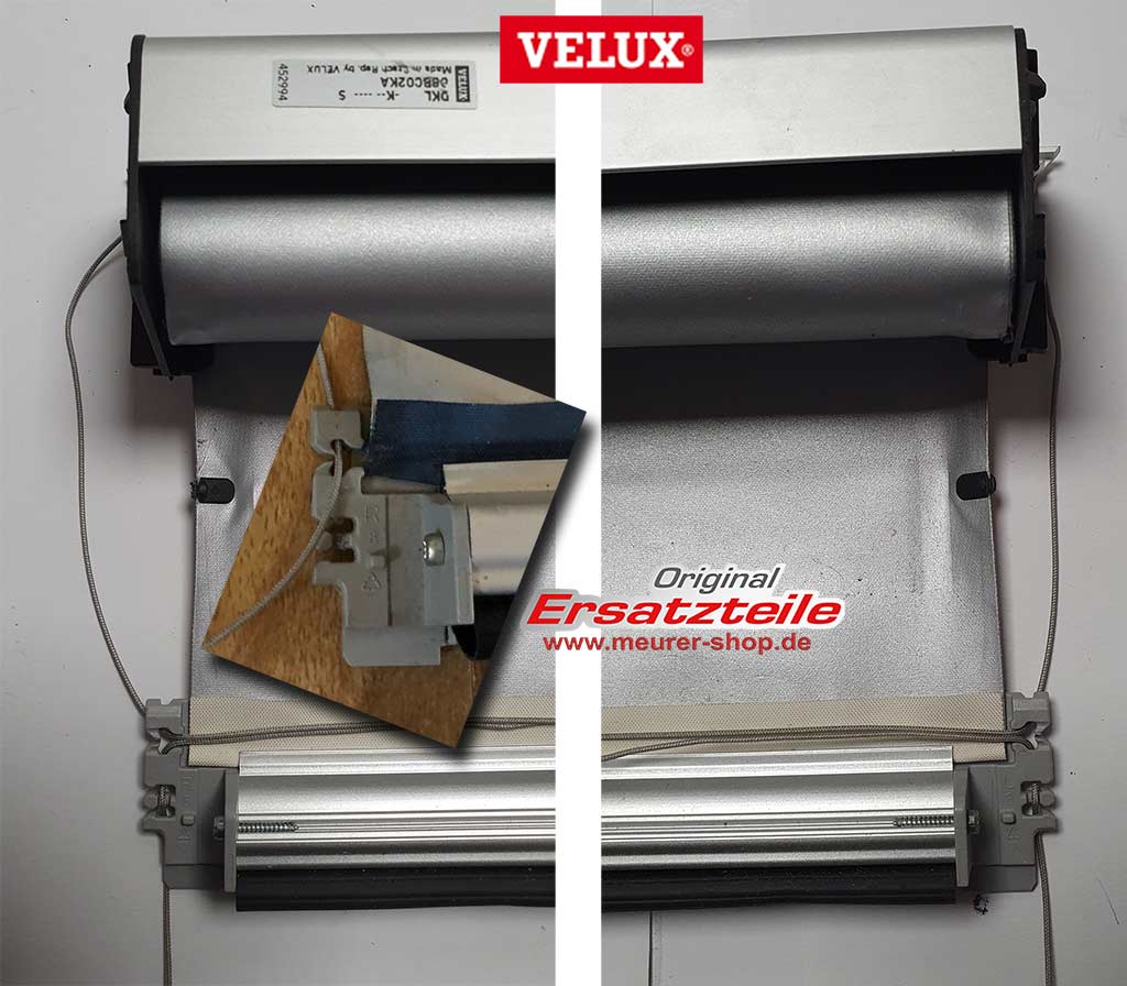 Velux Rollo Ersatz Endkappen DKL-S RFL-S-8664 DKL-S | Dachfensterrollos