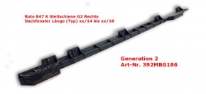 Gleitschiene Rechts für Roto Dachfenster 84x K/H