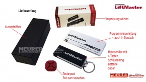Funk Handsender TX4 UNIS Liftmaster 433 MHz