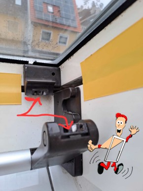 Griff Konsolen Braun BA ab Bj. 1981 für Braas Dachfenster