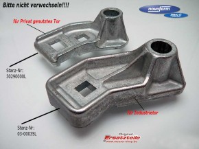 Laufrollenhalter, Lagerbock Links Siebau, Riexinger Industrie Sektionaltor