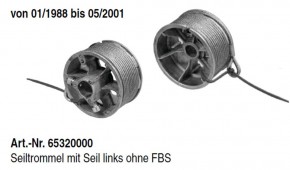 Seiltrommel links Novoferm ohne FBS ISO GST