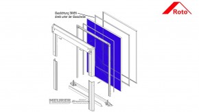 Glasdichtung INNEN für Roto 64x/84x Kunststoff Dachfenster
