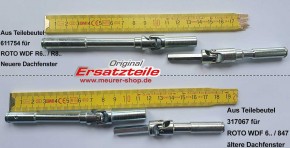 Roto Rollladen Teilebeutel 611754 R6/R8 H/K ZRO RT2M
