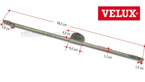 Velux Getriebe, unten für GPL u. GPU PK.. bis UK.. ab BJ. 2013