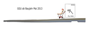 Velux Dichtung BSCU 5352 Flügel Unten GGU ab Bj. 2013
