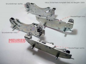 Scharniere PV-T Komplett-Satz Velux Bj. 2000 - 2013